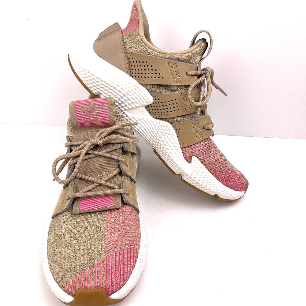 Adidas Prophere CQ2128 Men’s Tan/ Khaki/ Pink Lifestyle Sneakers Size 7